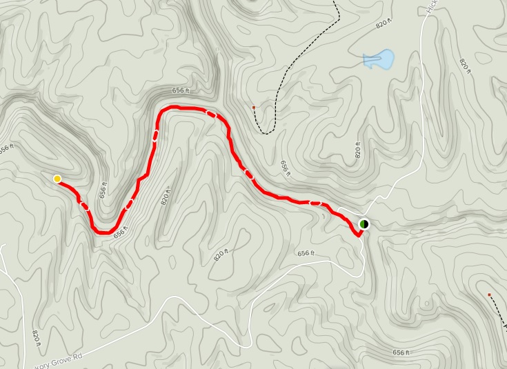 map of hiking trail